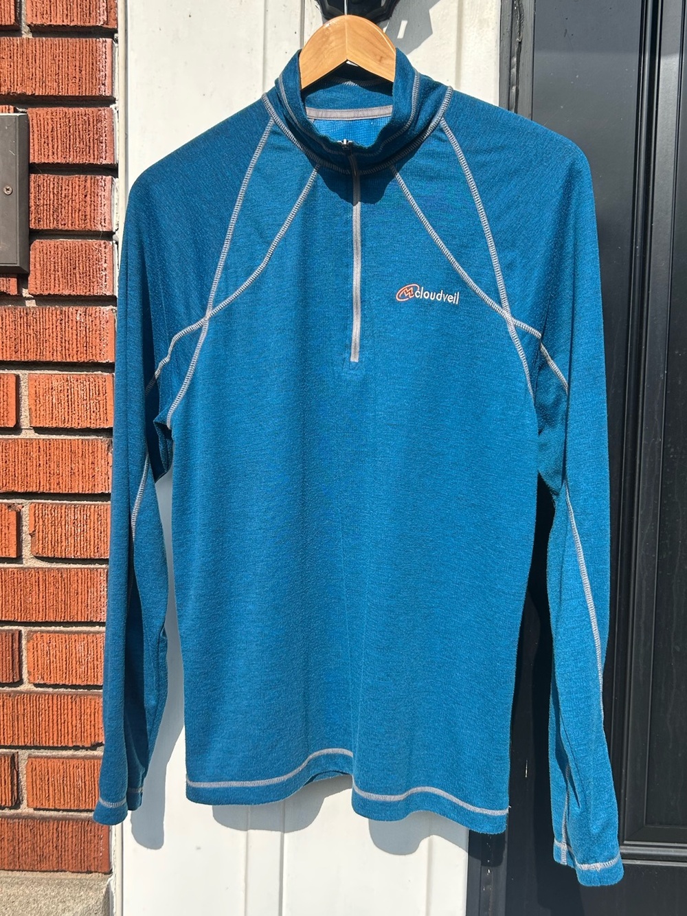 Vintage Y2K Cloudveil 1/2 1/4 zip base layer sweater pullover gorpcore fleece